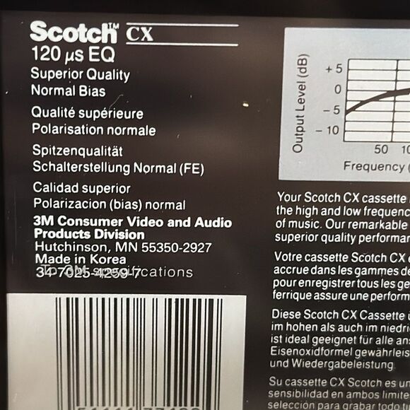 Scotch CX 90 135m Blank Sealed Audio Cassette Tapes In Original Box Set Of 10 - Picture 5 of 17